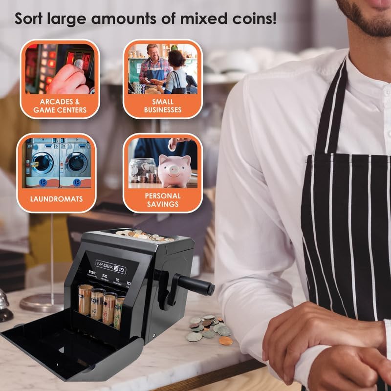 Nadex S18 Manual Coin Sorter and Wrapper - Image 5
